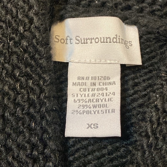 Soft Surroundings Open Oversized Knit Wool Blend Tunic Sweater Dress - Picture 6 of 7